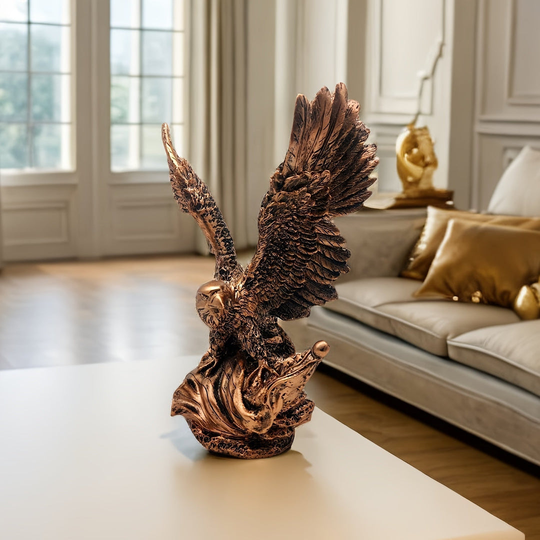 Lisslune | AeroGlide Majestic Eagle Statue – Impressive Decoration with Outstretched Wings