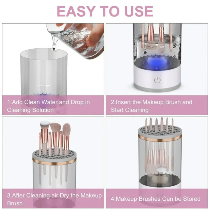 Lisslune | 3-in-1 Automatic Makeup Brush Cleaner
