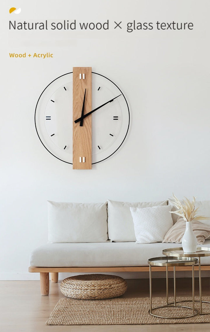 Lisslune | Solid Wood Nordic Wall Decoration Clock 40cm