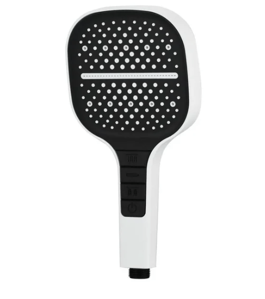 Lisslune | HydraLux 7-Setting Shower Head – Water-Saving & Anti-Scale – Square Chrome