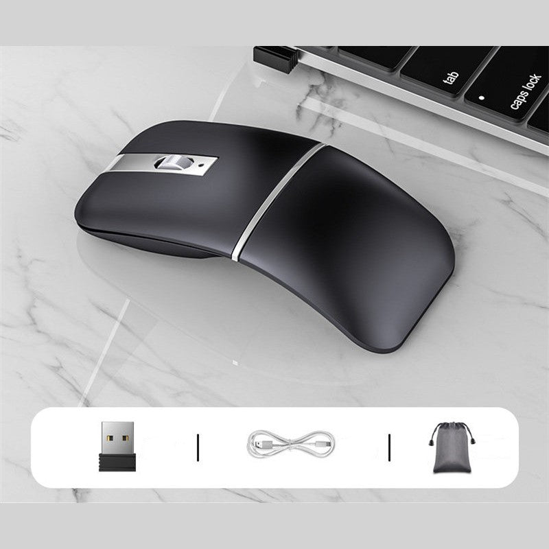 Lisslune | Portable Ergonomic Wireless Mouse with 2 Connection Modes, 3 DPI & Silent Click, for Home & Office