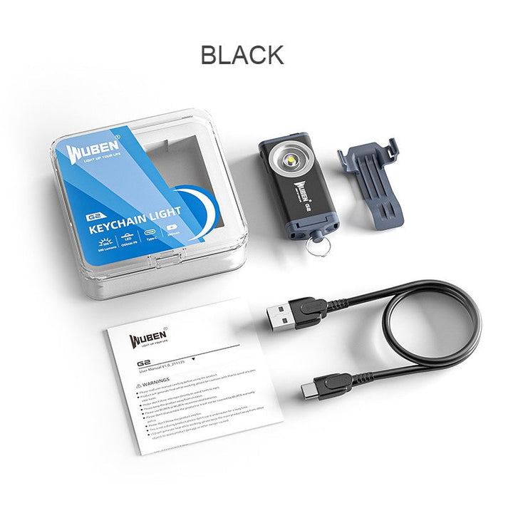 Lisslune | Portable Rechargeable Mini Bright Flash Light, for Hiking, Camping, Repairing, Reading