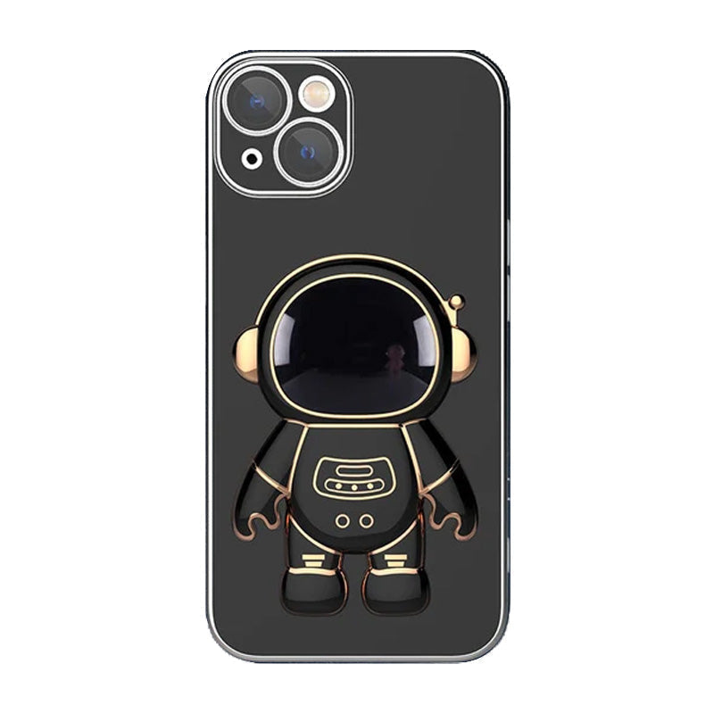 Lisslune | 6D Plating Astronaut Hidden Stand-case Cover For IPhone