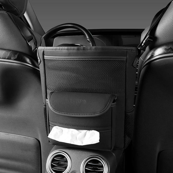Lisslune | Car Seat Gap Synthetic Fur Storage Hanging Bag Mesh Organizer