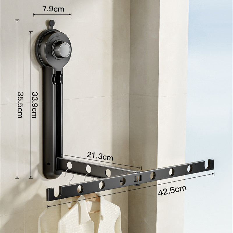 Lisslune | Foldable Suction Cup Clothes Drying Rack for Windows