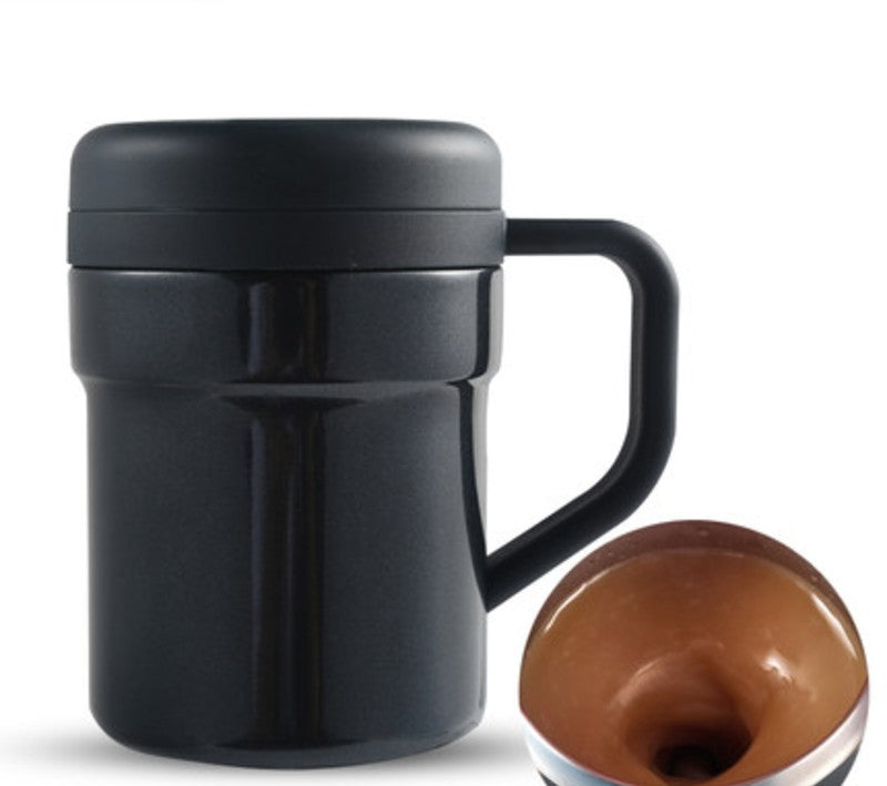 Lisslune | Magnetic Self Stirring Coffee Mug, No Battery, Switch and Spoon, for Office, Home & Travel