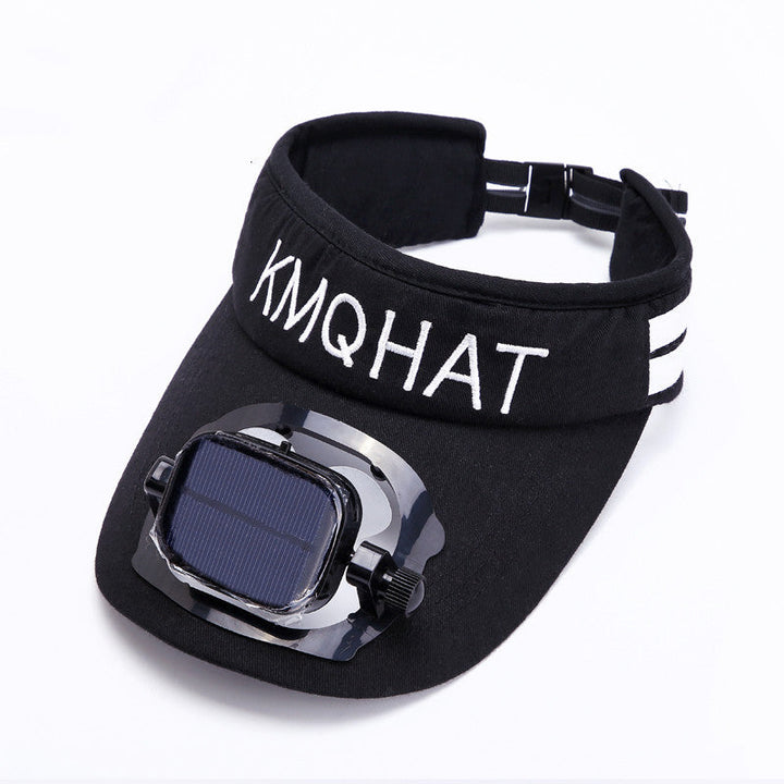 Lisslune | Sun Visor Hat with Solar Powered Fan, for Camping, Hiking