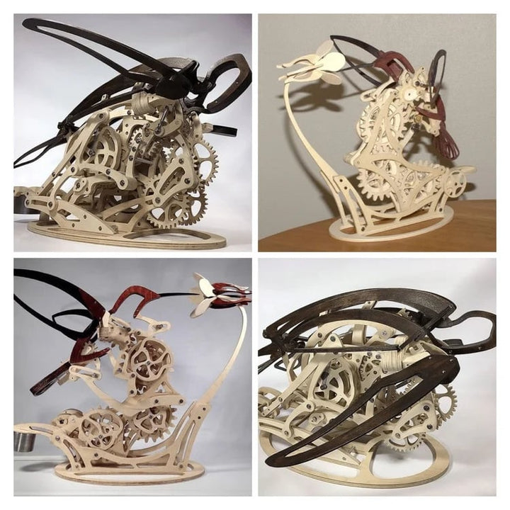 Lisslune | 3d Wooden Mechanical Hummingbird