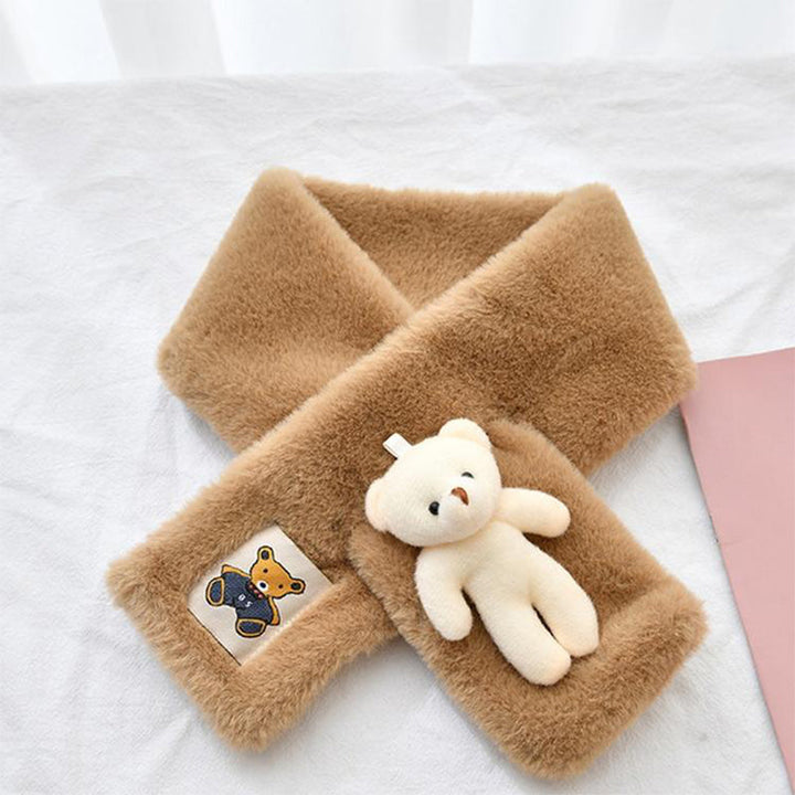 Lisslune | Cute Bear Plush Bib For Adult And Child