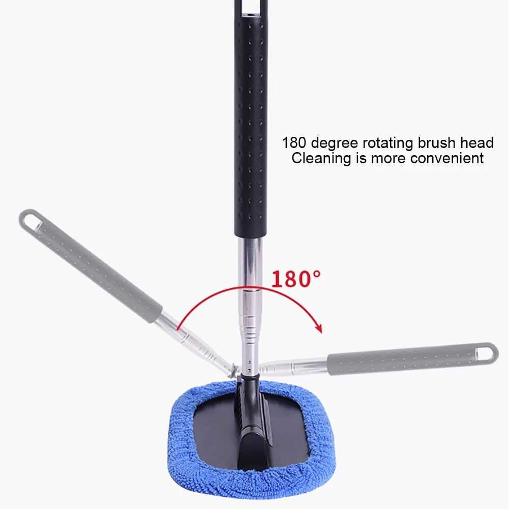 Lisslune | 3-in-1 Extendable Car Window Cleaning Set with Rotating Head
