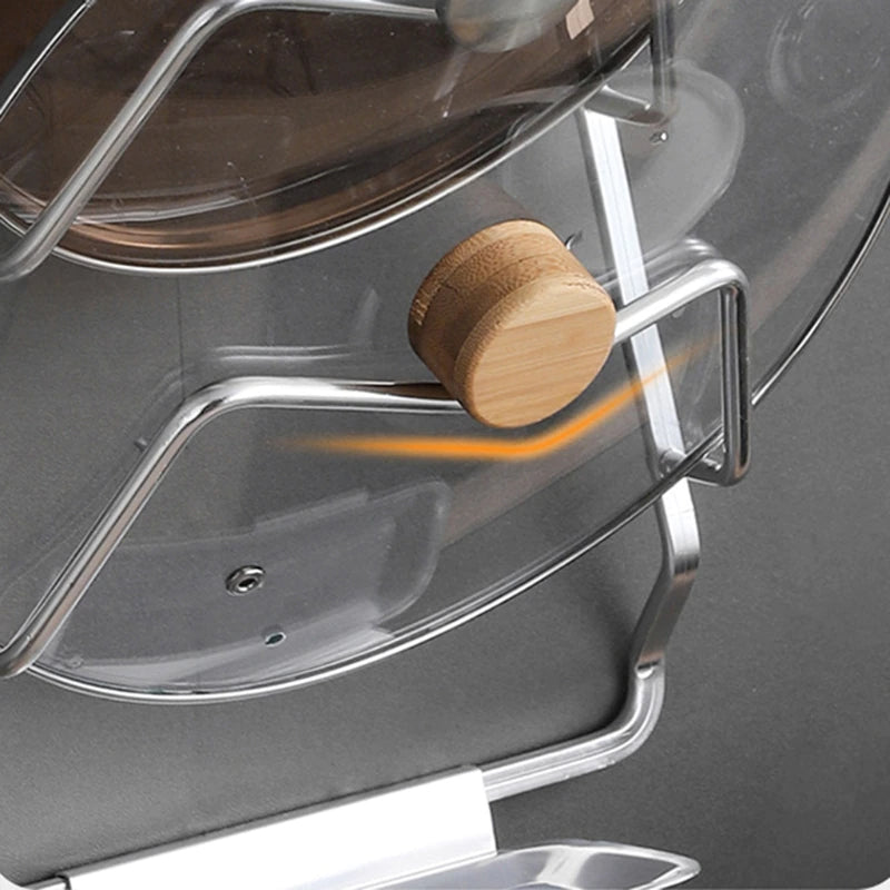 Lisslune | Wall-Mounted Extreme Pot Lid Holder Rack