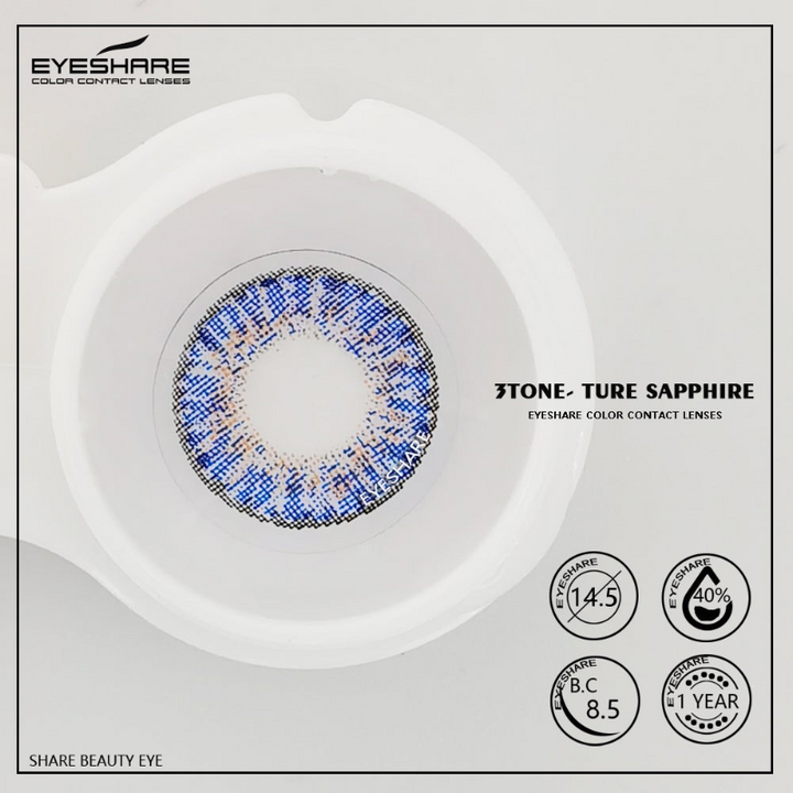 Rynx 3TONE Ture-Sapphire 14.5mm 1 Pair | 1 Year