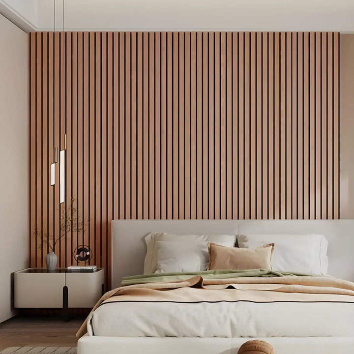 Lisslune | 3D wall panels create a modern, natural appearance