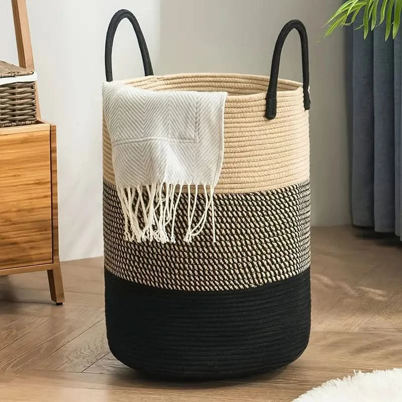Lisslune | WeaveBasket - Robust laundry storage made of braided rope