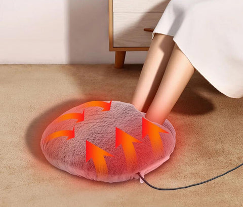 Lisslune | Fluffy Warm Feet Cozy Heated Foot Pillow