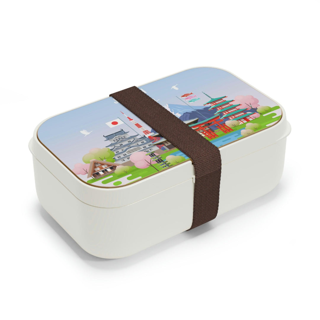 Lisslune | Stylish personalized bento lunch box with chic wooden lid - Ideal for meals on the go