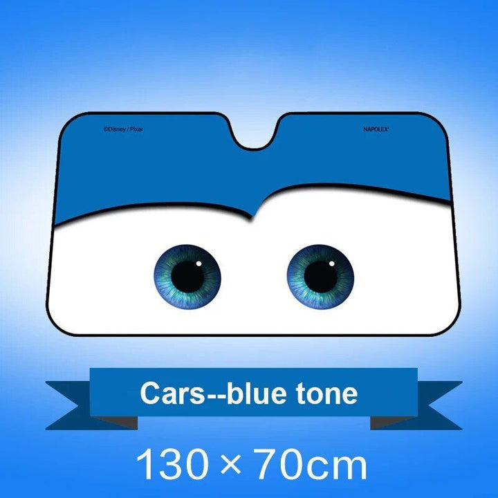 Lisslune | Aluminum foil car sunshade with heated eyes design – windshield sun protector