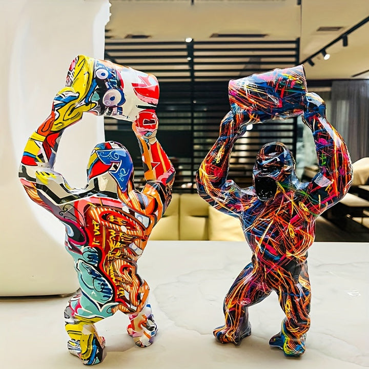 Lisslune | Luxury Graffiti Donkey Kong Barrel Sculpture