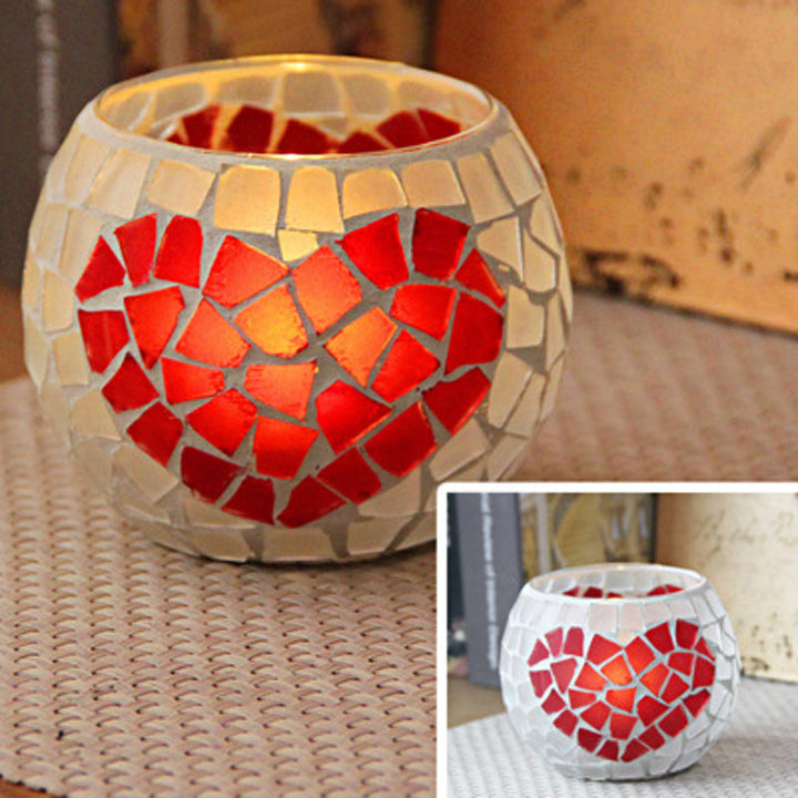 Lisslune | European Retro Glass Mosaic Tealight Holder