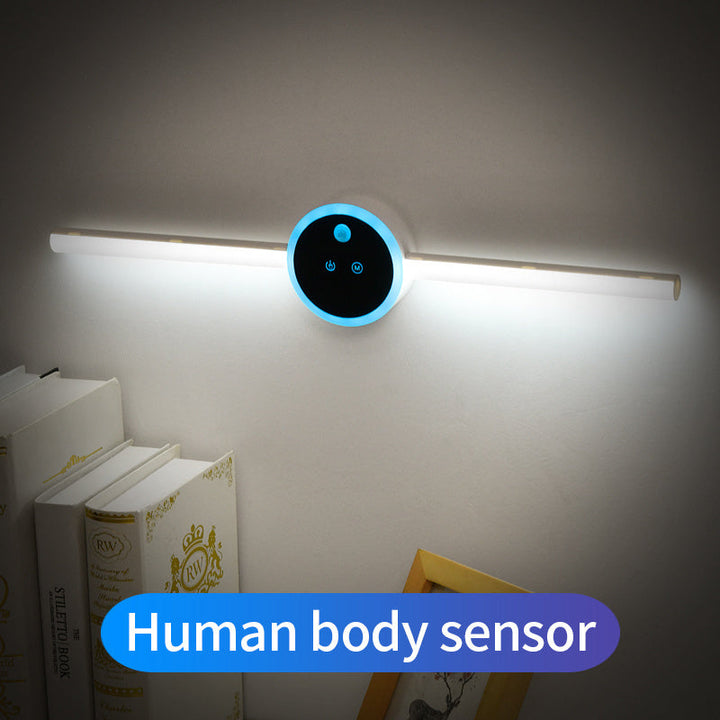 Lisslune | Smart Cabinet Light Clock Timing Sensor Light Removable LED Wardrobe Light Manual Sweep Switch Light