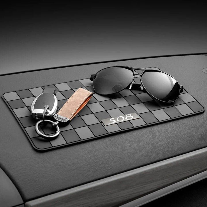 Lisslune | Anti-Slip Silicone Car Dashboard Mat for Phone & Sunglasses Storage