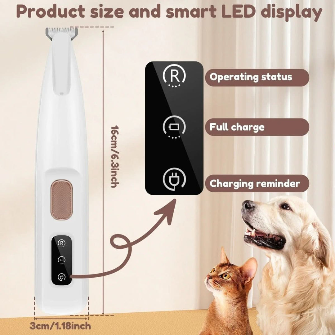 Lisslune | Victor Precision – Quiet Paw Trimmer with LED for Sensitive Areas