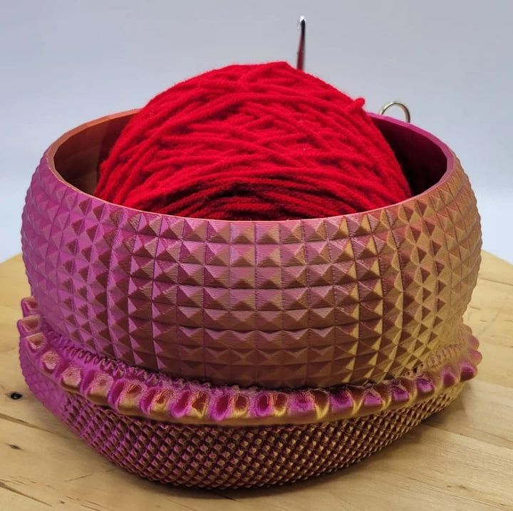 Lisslune | Large Fantasy Dragon and Egg Fantasy Bowl Knitting or Crochet Bowl