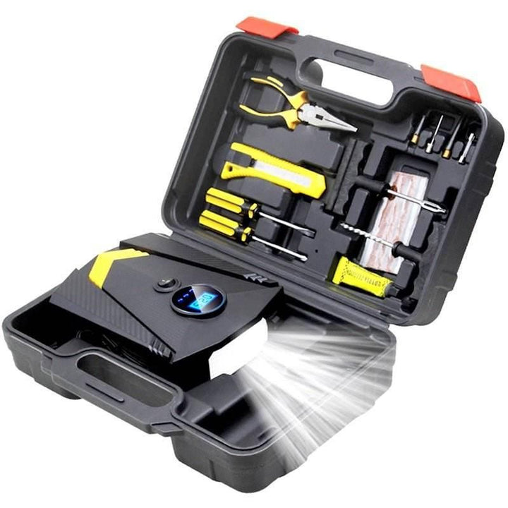Lisslune | Digital tire inflator with LED lighting and automatic air compressor