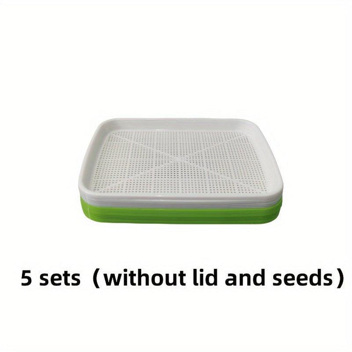 Lisslune | Soil-free Hydroponic Seedling Germination Trays - 5-Pack for Indoor & Outdoor Cultivation