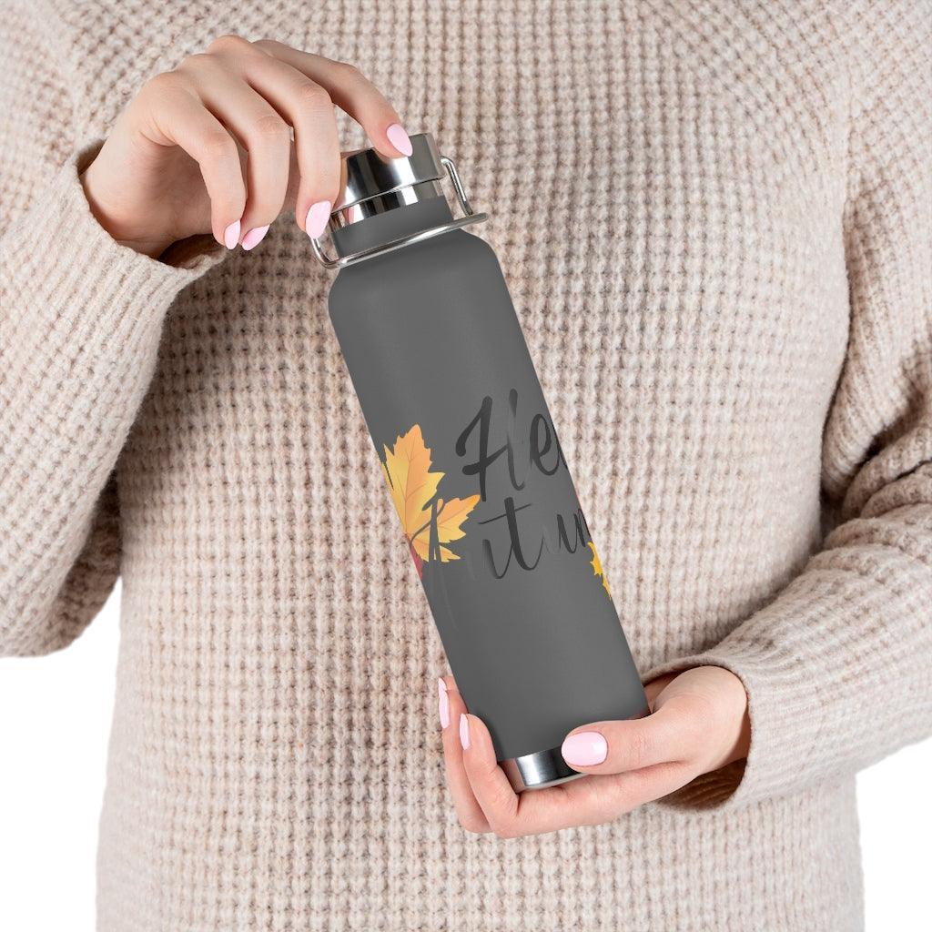Lisslune | Merry Moments 22 Oz Stainless Steel Insulated Holiday Water Bottle