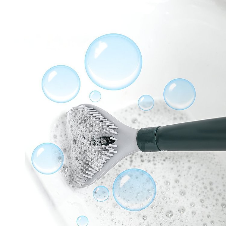 Lisslune | FlexScrub Smart Toilet Brush with Flexible Bristles and Built-in Cleaning