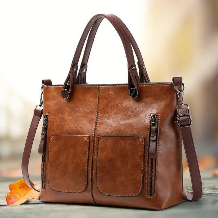 Lisslune | Elly – Women’s Vintage Leather Shoulder Bag | Handmade & Elegant Design