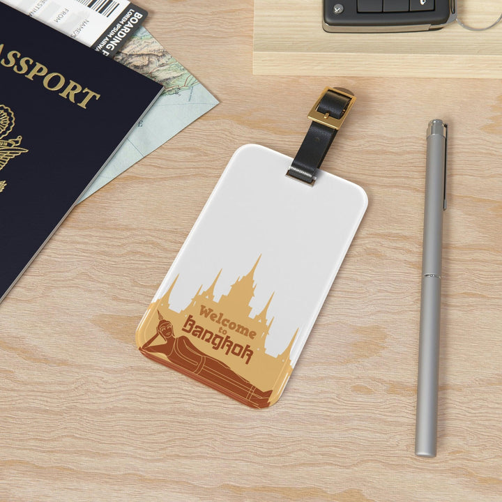 Lisslune | Personalizable Acrylic Luggage Tag Set by Elite Maison: Your stylish travel companion