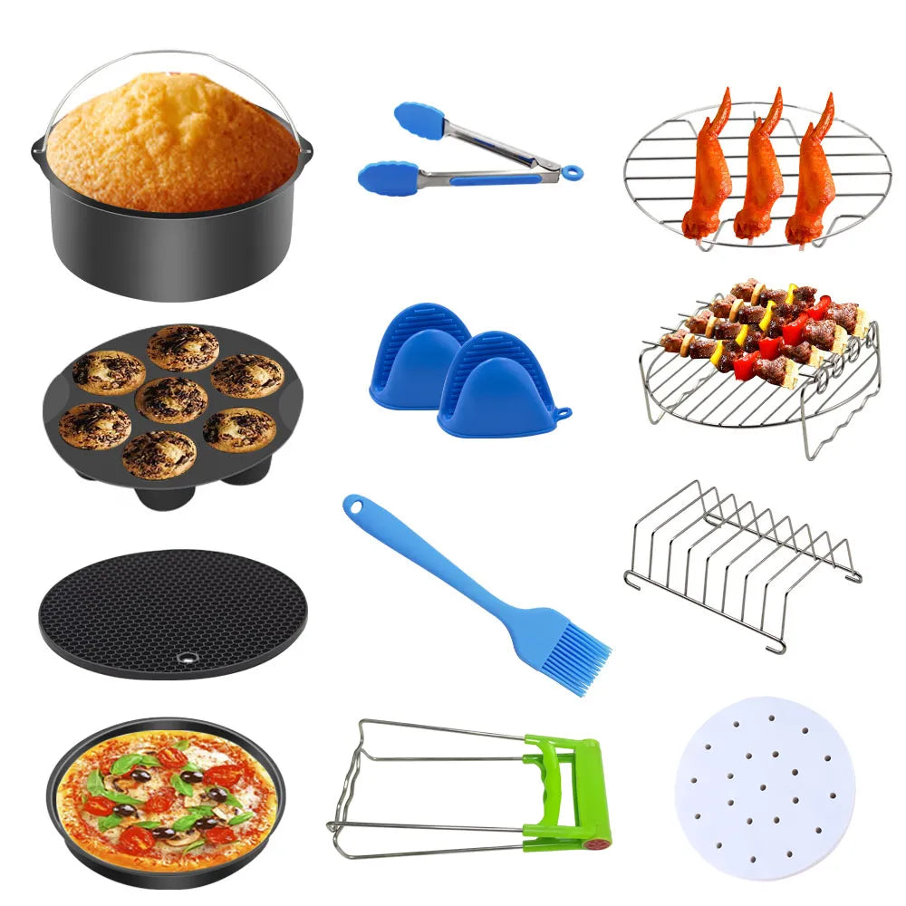 Lisslune | FryEase | Air fryer accessories | Complete set | Enrich your cooking experience