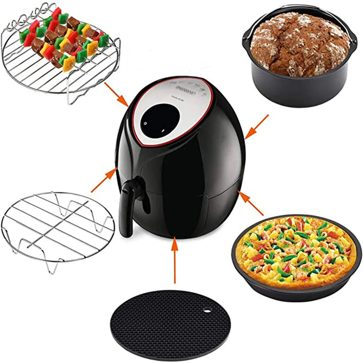 Lisslune | FryEase | Air fryer accessories | Complete set | Enrich your cooking experience