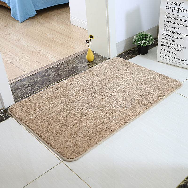Lisslune | Feblilac Solid Color Tufted Bath Mat, Multiple Sizes Bath Mat, Pure Non-Slip Bath Mat