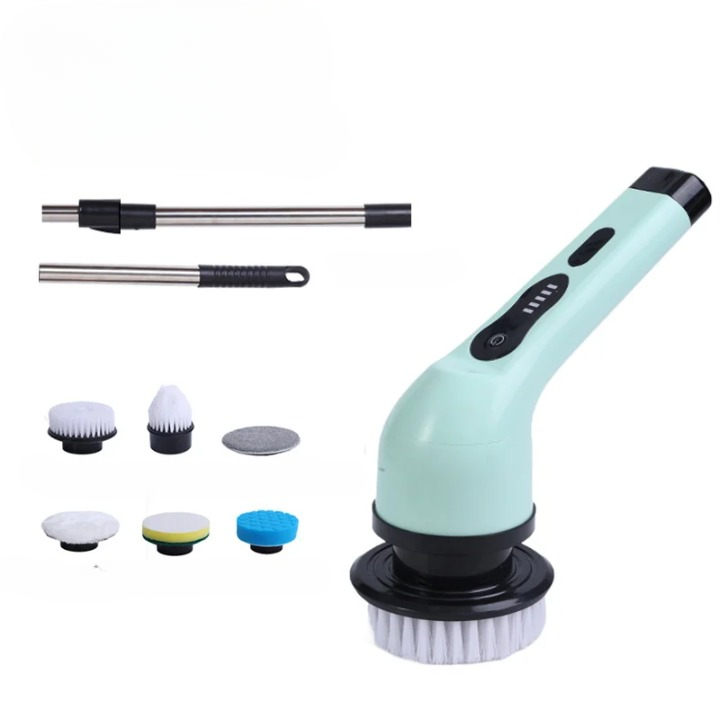 Lisslune | 9-in-1 Electric Spin Cleaning Brush with LED Display – 1+1 FREE