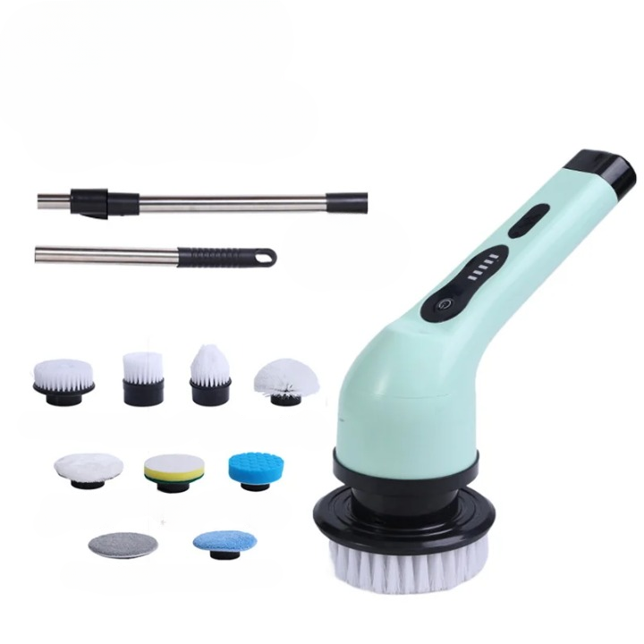 Lisslune | 9-in-1 Electric Spin Cleaning Brush with LED Display – 1+1 FREE