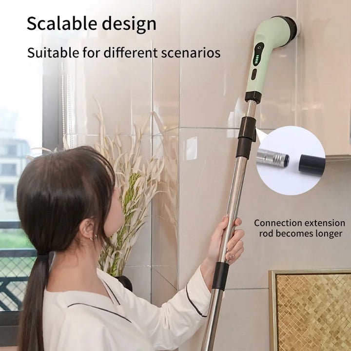 Lisslune | 9-in-1 Electric Spin Cleaning Brush with LED Display – 1+1 FREE