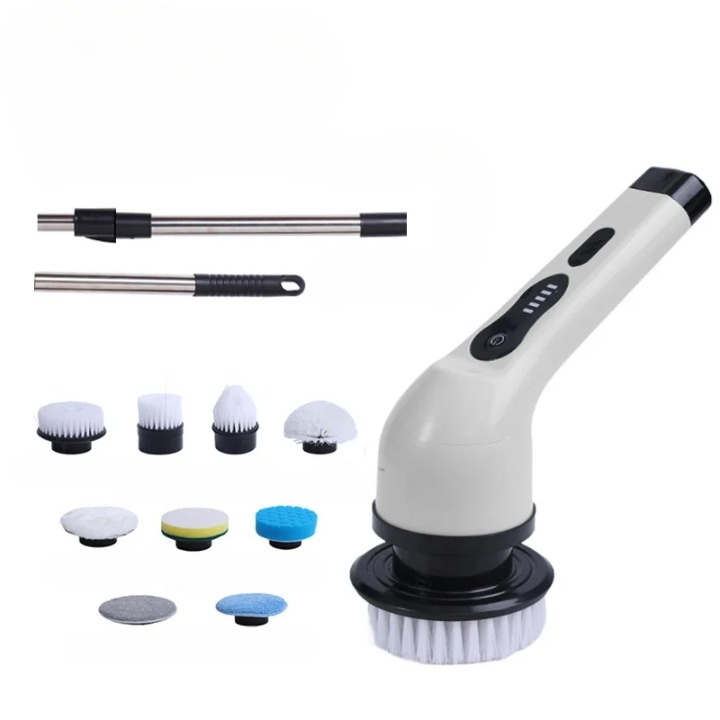 Lisslune | 9-in-1 Electric Spin Cleaning Brush with LED Display – 1+1 FREE