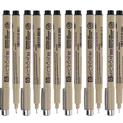 Lisslune | Micron Fine Liner and Brush Pen Collection - 9 essential tools for artists and professionals