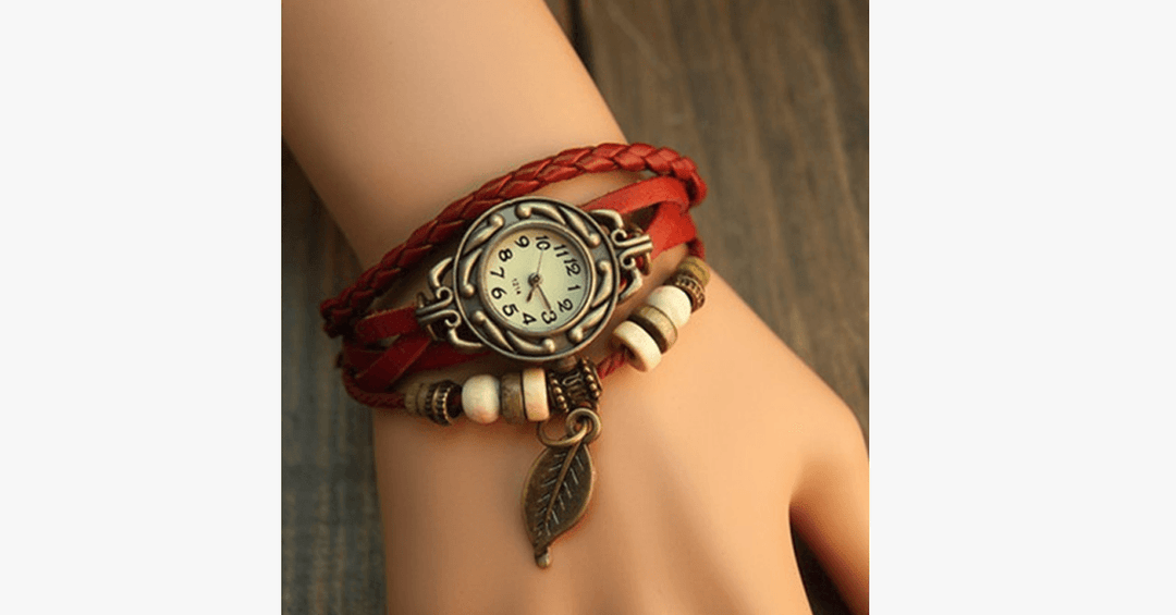 Lisslune | The Boho-Chic Leaf Vintage Watch