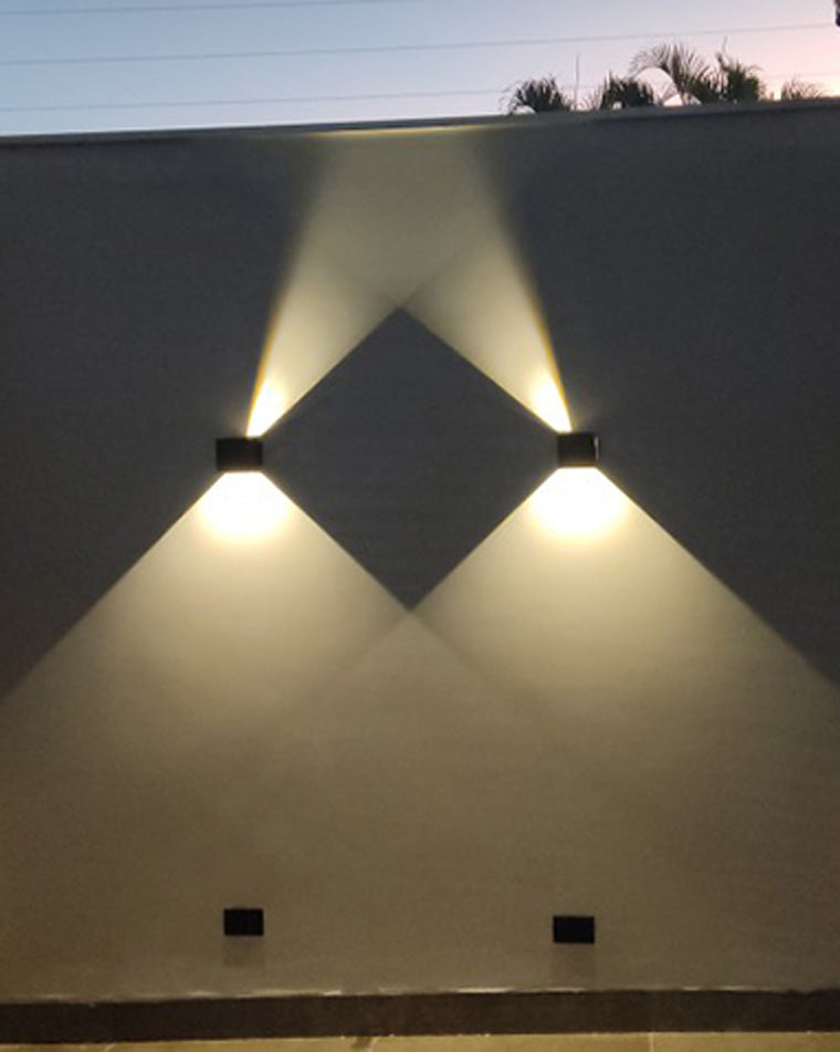 Lisslune | LED Outdoor Up Down Wall Light | Waterproof Metal Fixture for Patio. Garden & Entryway Illumination