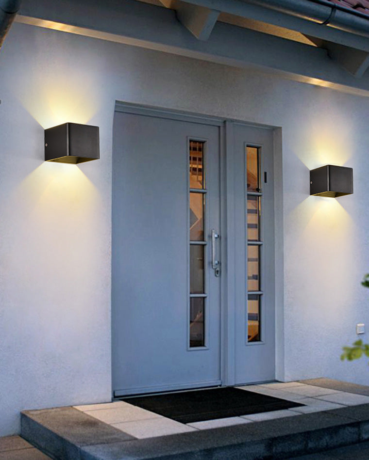 Lisslune | LED Outdoor Up Down Wall Light | Waterproof Metal Fixture for Patio. Garden & Entryway Illumination