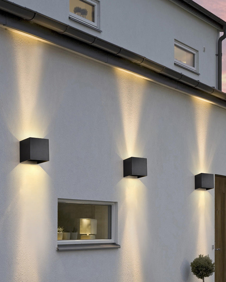 Lisslune | LED Outdoor Up Down Wall Light | Waterproof Metal Fixture for Patio. Garden & Entryway Illumination