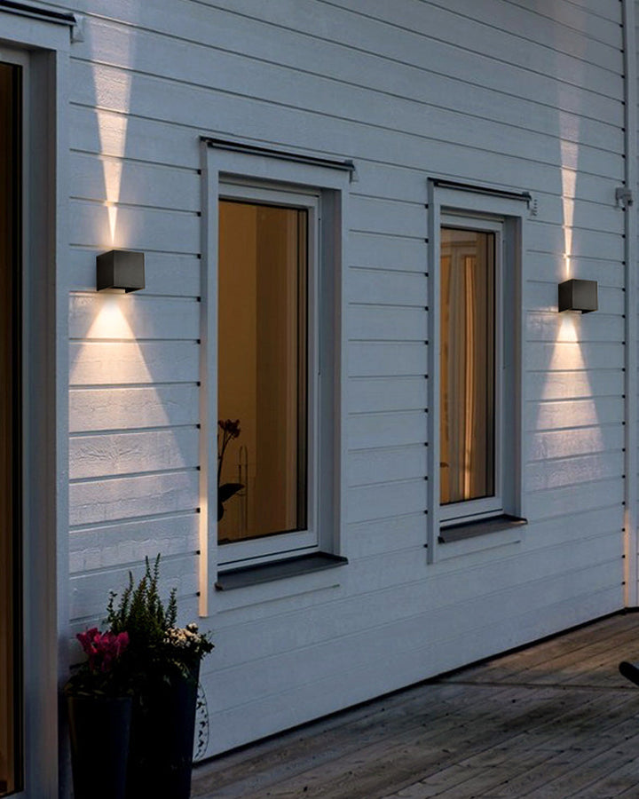 Lisslune | LED Outdoor Up Down Wall Light | Waterproof Metal Fixture for Patio. Garden & Entryway Illumination