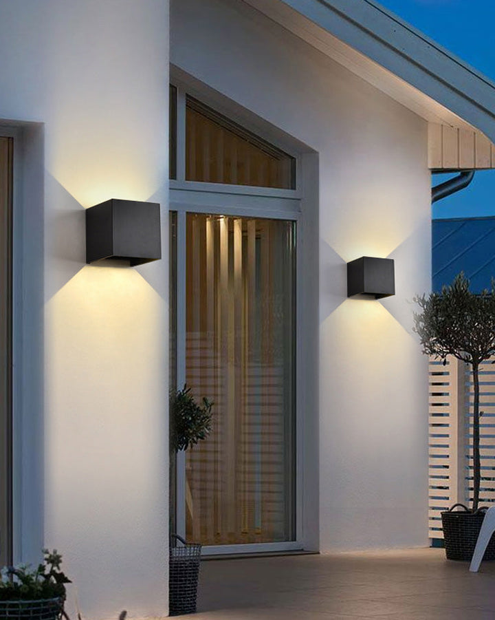 Lisslune | LED Outdoor Up Down Wall Light | Waterproof Metal Fixture for Patio. Garden & Entryway Illumination