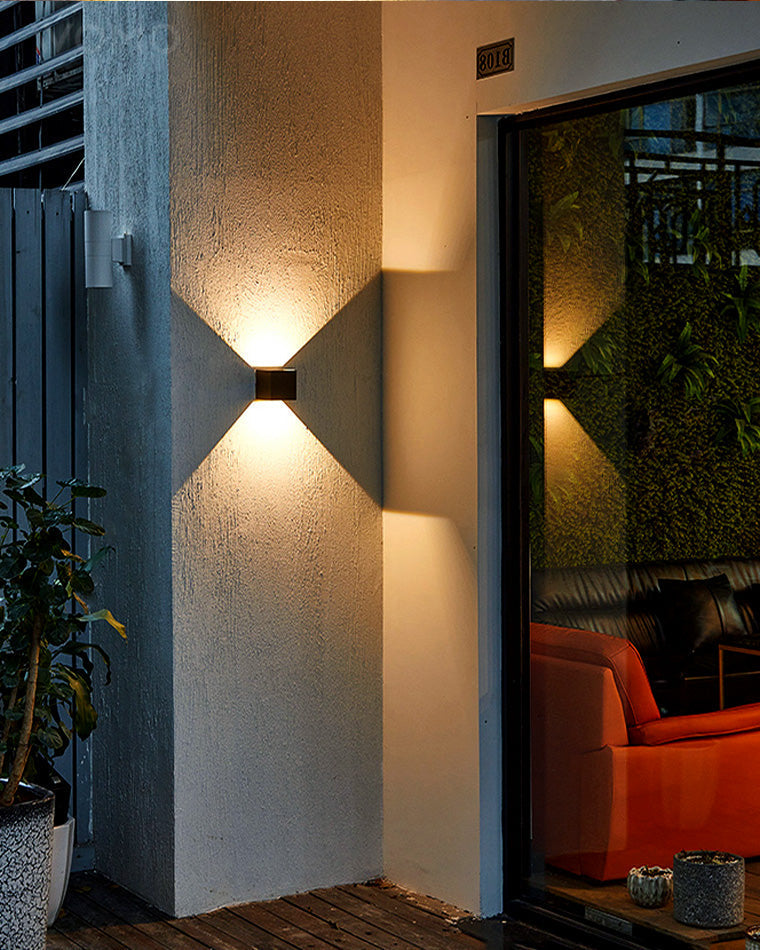 Lisslune | LED Outdoor Up Down Wall Light | Waterproof Metal Fixture for Patio. Garden & Entryway Illumination