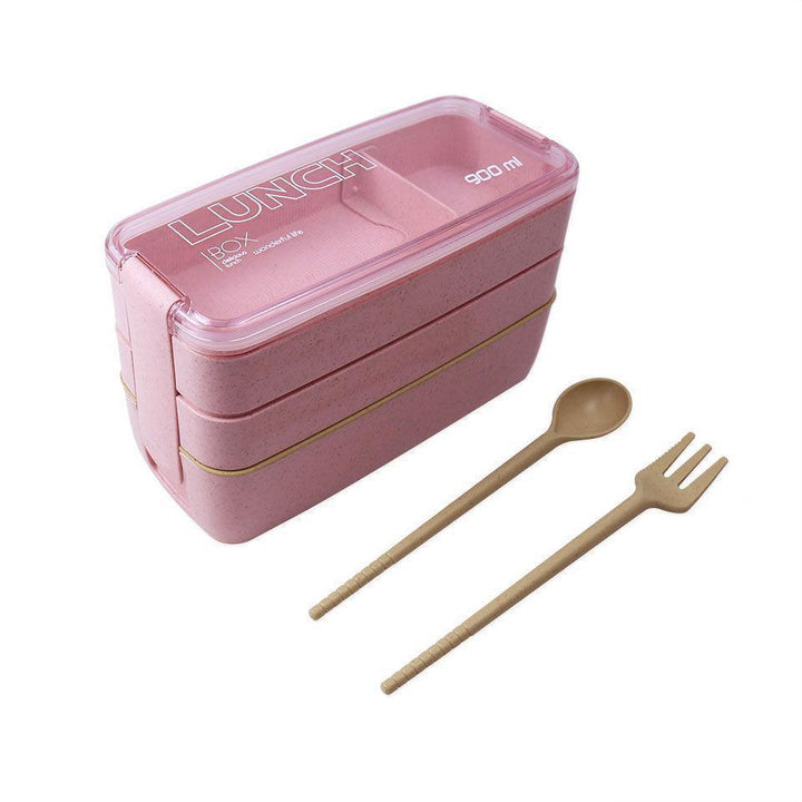 Lisslune | Eco-friendly 3-layer Bento box set with stylish tote bag