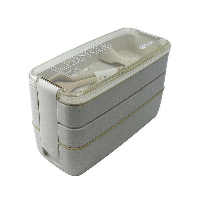 Lisslune | Eco-friendly 3-layer Bento box set with stylish tote bag